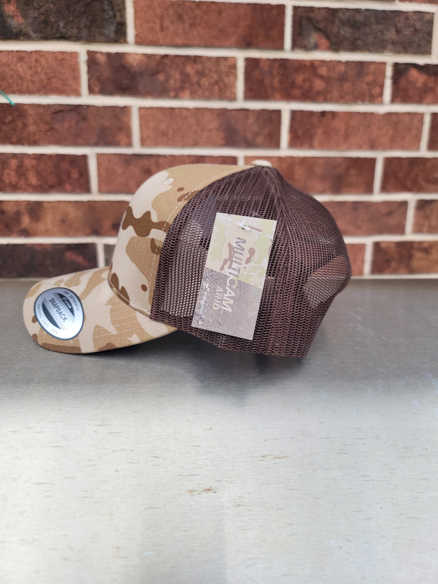 Multicam Retro Trucker Cap.   Multicam Arid/Brown