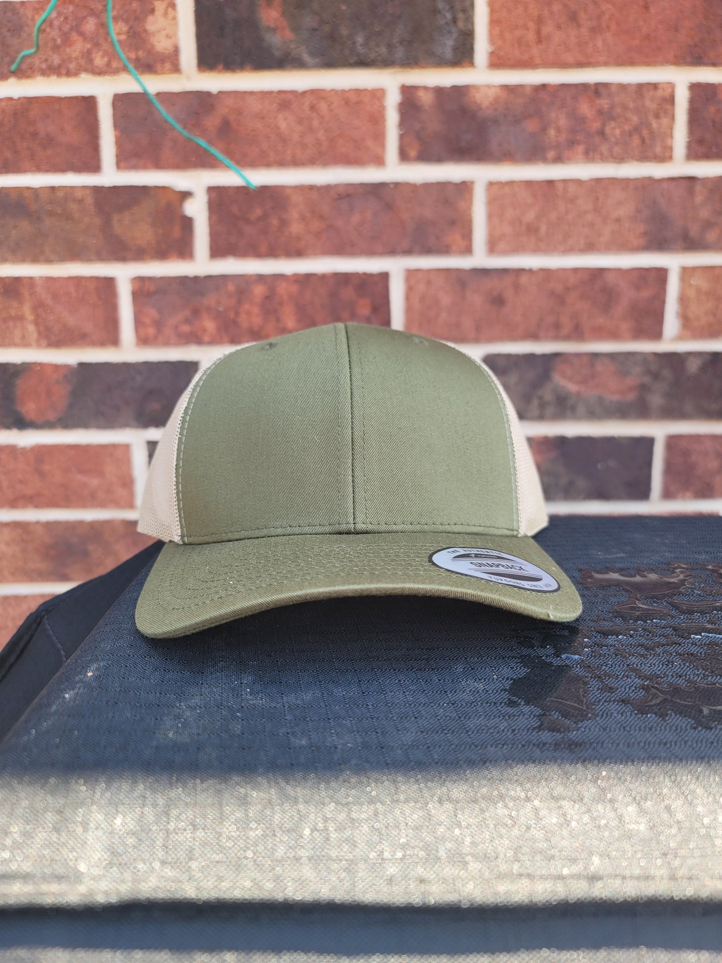 Retro Trucker Cap,  Moss Green/Khaki