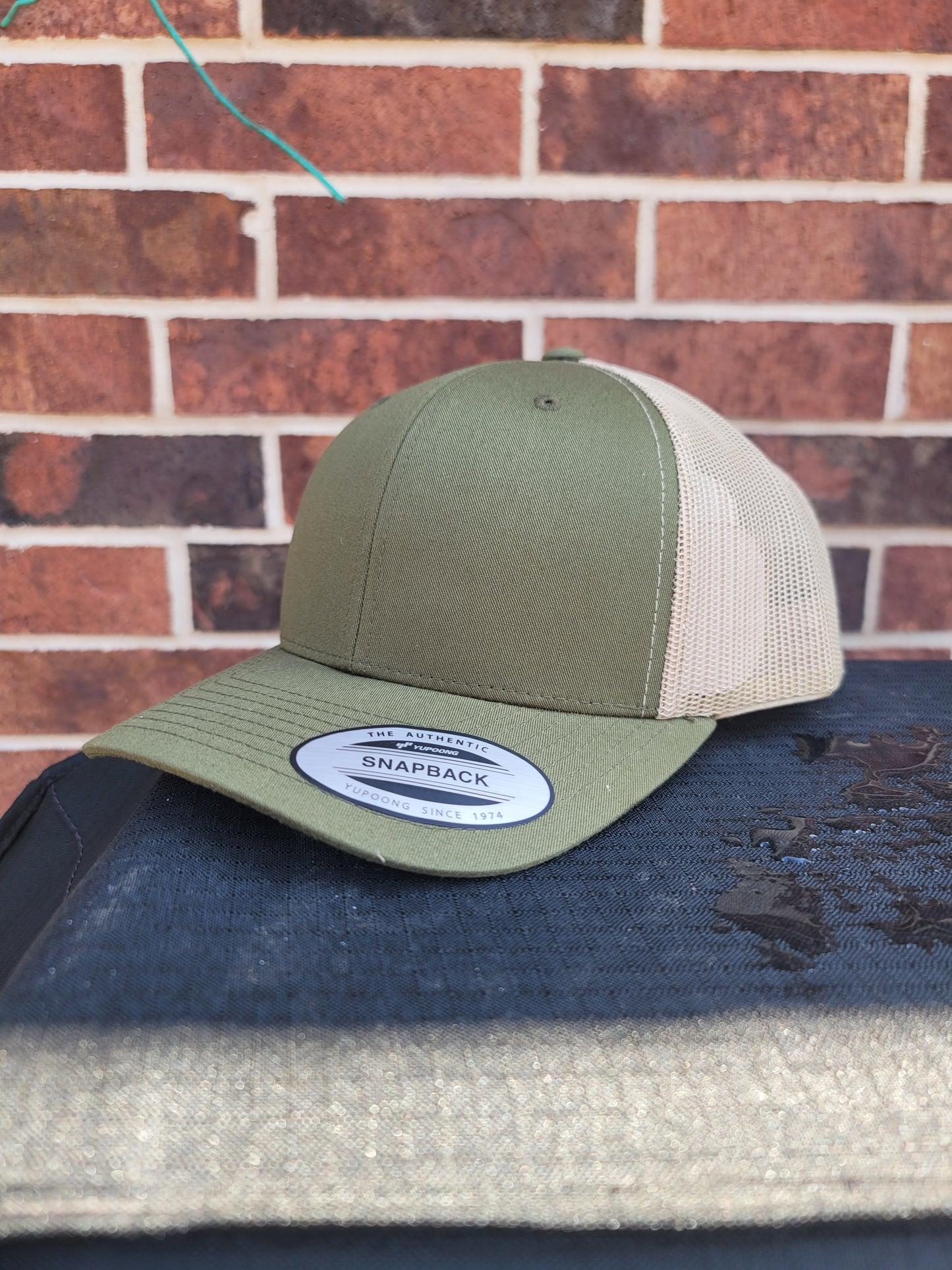Retro Trucker Cap,  Moss Green/Khaki