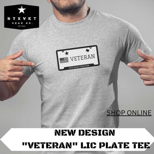 Personalized Texas license plate tshirt
